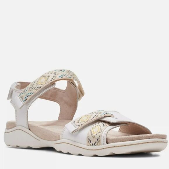 BRAND NEW Clark's WOMEN'S AMANDA'S SPRINT  LEATHER ACTIVE SANDAL - Picture 1 of 14